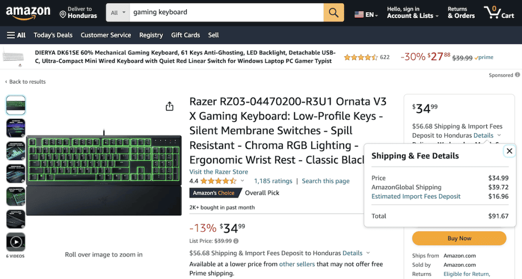 Does Amazon Ship to Honduras? (How To, Fees, and More) 2024