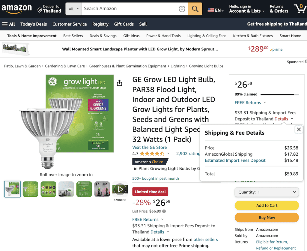 Does Amazon Ship to Thailand? (How To, Fees, and More) 2024