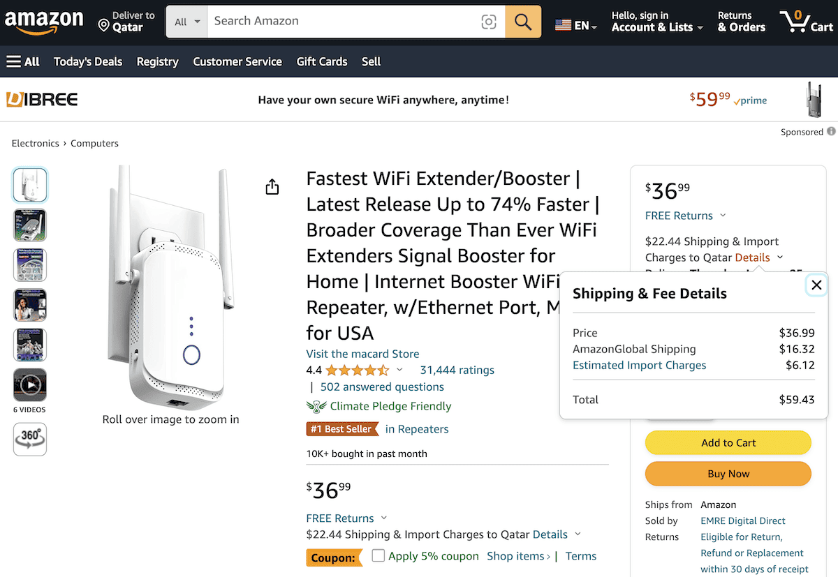 Does Amazon Ship to Qatar? (How To, Fees, and More) 2024