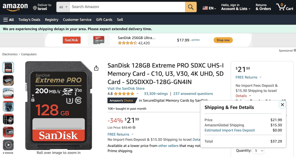 Does Amazon Ship to Israel? (How To, Fees, and More) 2024