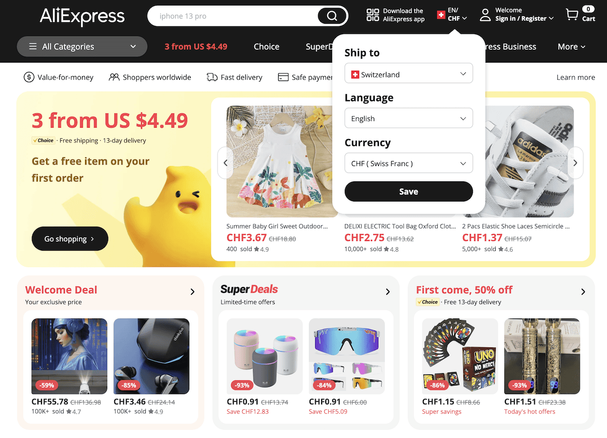 Does Aliexpress Ship to Switzerland? (HowTo)